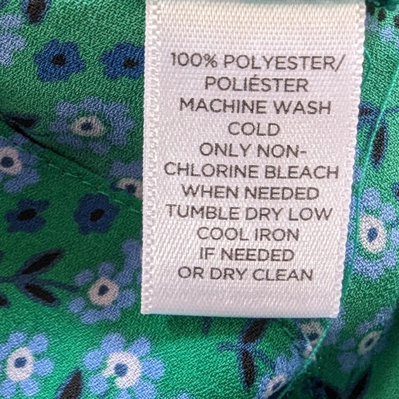 LOFT High Neck Yoke Seamed Blouse Size Small - Picture 6 of 7